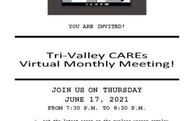 Tri-Valley CAREs’ June Virtual Meeting