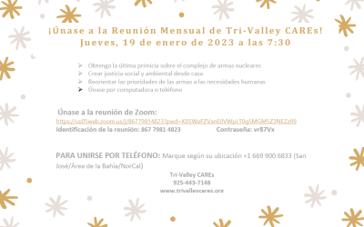 Reunión Virtual de enero de Tri-Valley CAREs