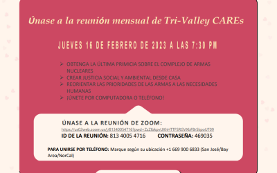 Reunión Virtual de febrero de Tri-Valley CAREs