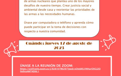 Reunión Virtual de Agosto de Tri-Valley CAREs