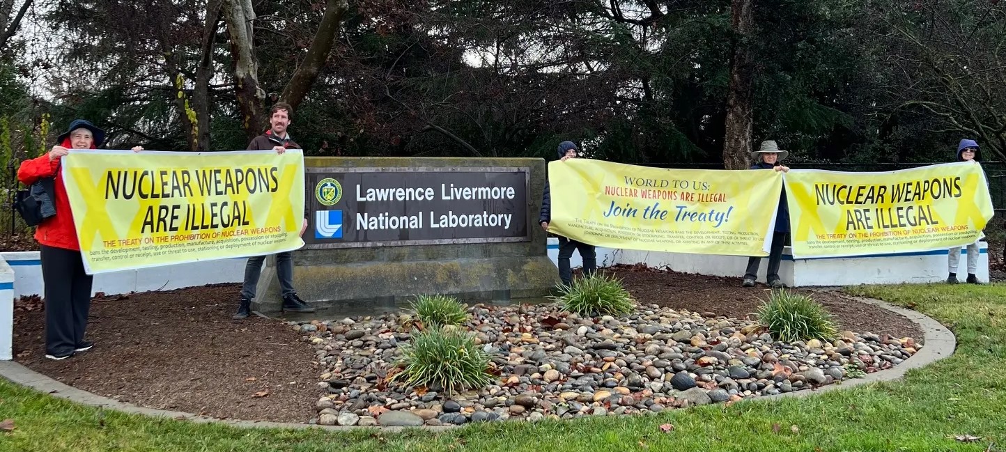 ‘Baniversary’ Gathering at Livermore Lab Gates Brings Attention to the Treaty on the Prohibition of Nuclear Weapons