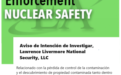 Laboratorio de Livermore Investigado por el Departamento de Energía por un Problema de Contaminación, Tanto Dentro Como Fuera de las Viviendas Privadas de los Trabajadores