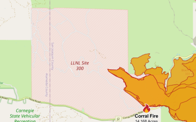 Fire Burns at LLNL’s Site 300