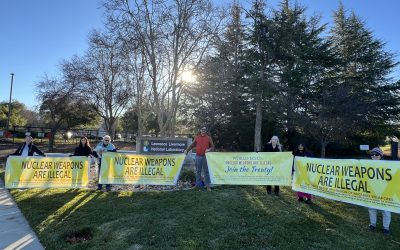 Tri-Valley CAREs’ Livermore Action Highlights the 4th “Banniversary” of the Treaty on the Prohibition of Nuclear Weapons