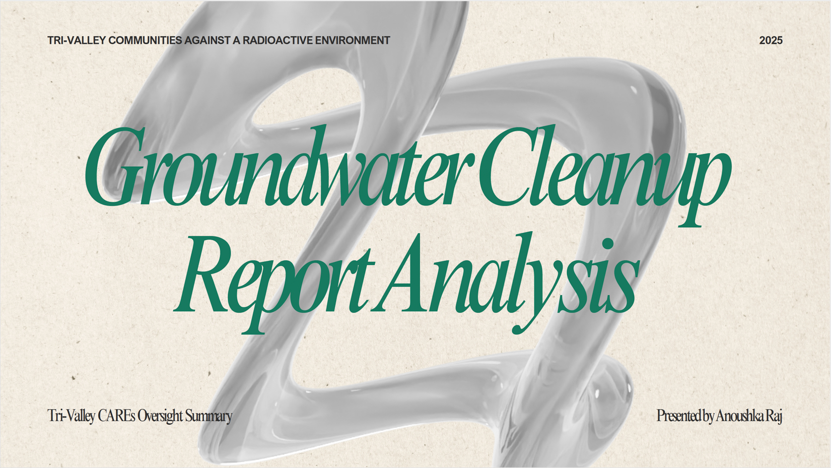 LLNL 2024 Groundwater Cleanup Report Analysis
