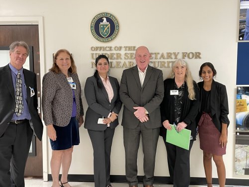 ANA members meet with Jim McConnell (Center) at National Nuclear Security Administration Headquarters during DC Days 2024.