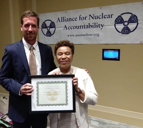 On August 14, 2018, two long standing California nuclear disarmament organizations were invited to speak at a legislative hearing held at the State Capitol in Sacramento. Marylia Kelley, Executive Director of Tri-Valley CAREs, and Rick Wayman, Deputy Director of the Nuclear Age Peace Foundation, testified in support of Assembly Joint Resolution 33, a resolution in support of the Treaty on the Prohibition of Nuclear Weapons.